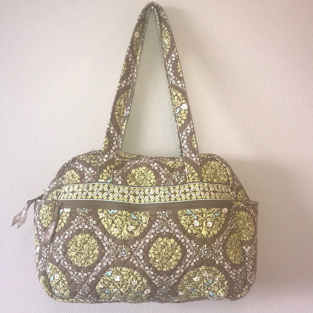 Vera Bradley Diaper Bag Green and Turquoise Birds